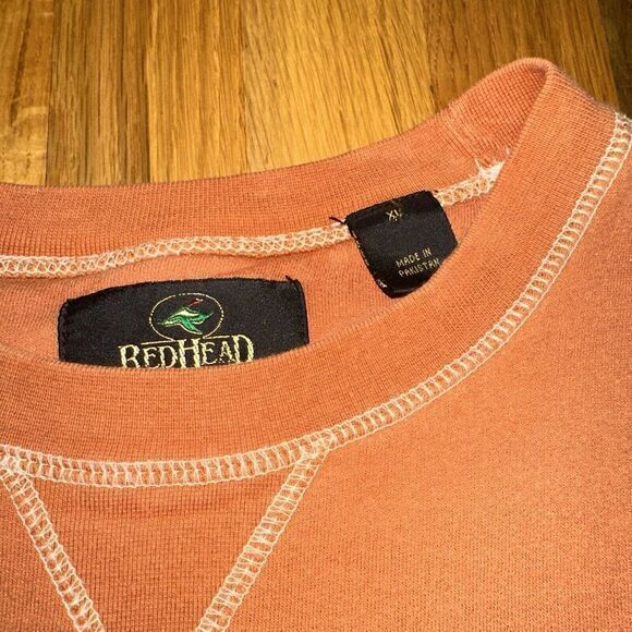 RedHead Sweatshirt Mens XL Burnt Orange Crew Neck‎ Pullover Casual. PERFECT - Picture 3 of 6